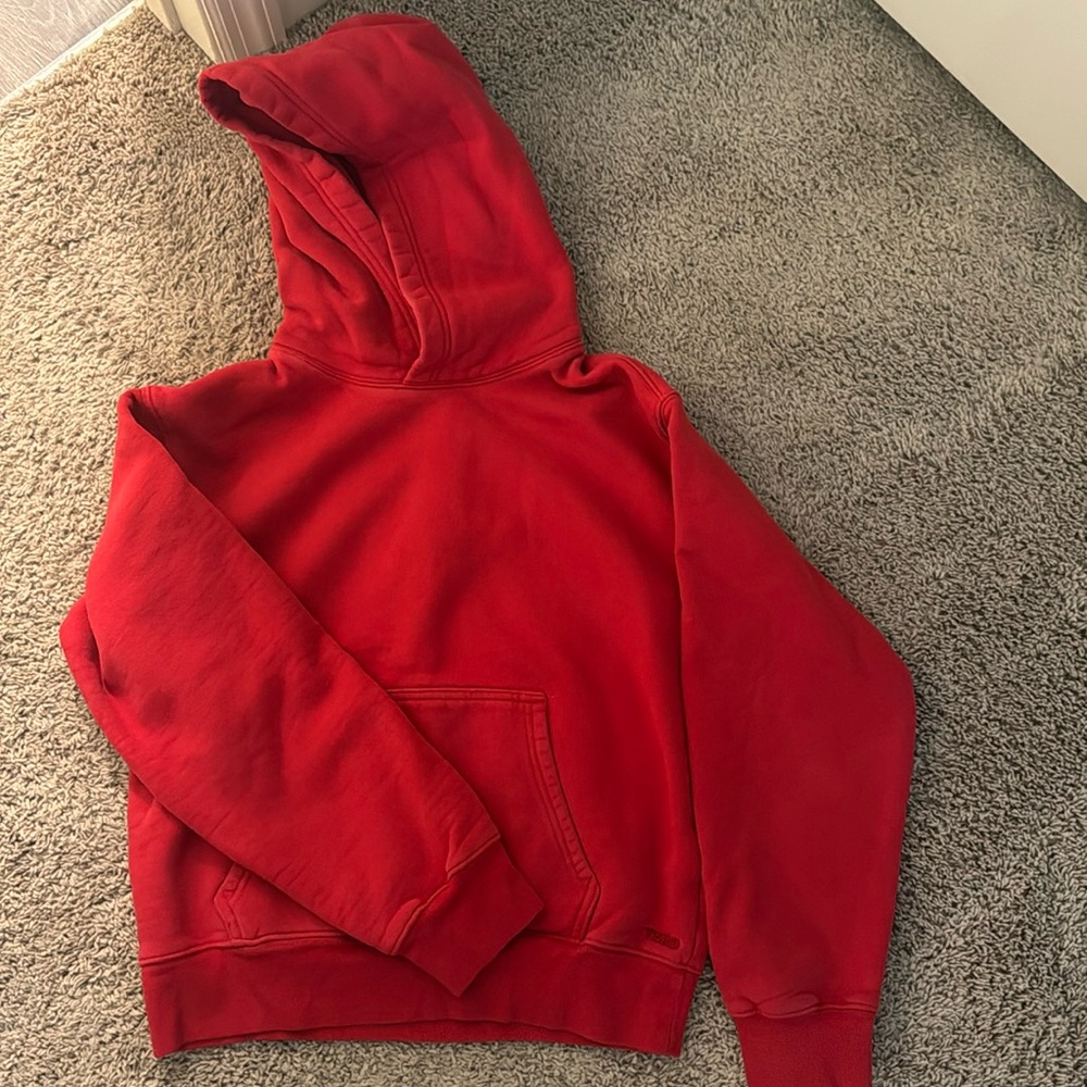 Red Aritzia TNA Sweatfleece Perfect Fit Hoodie